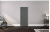 Masonite Traditional 30-in x 80-in 6-Panel Hollow Core Primed Molded Composite Right-Hand Inswing/Outswing Single Prehung Interior Door