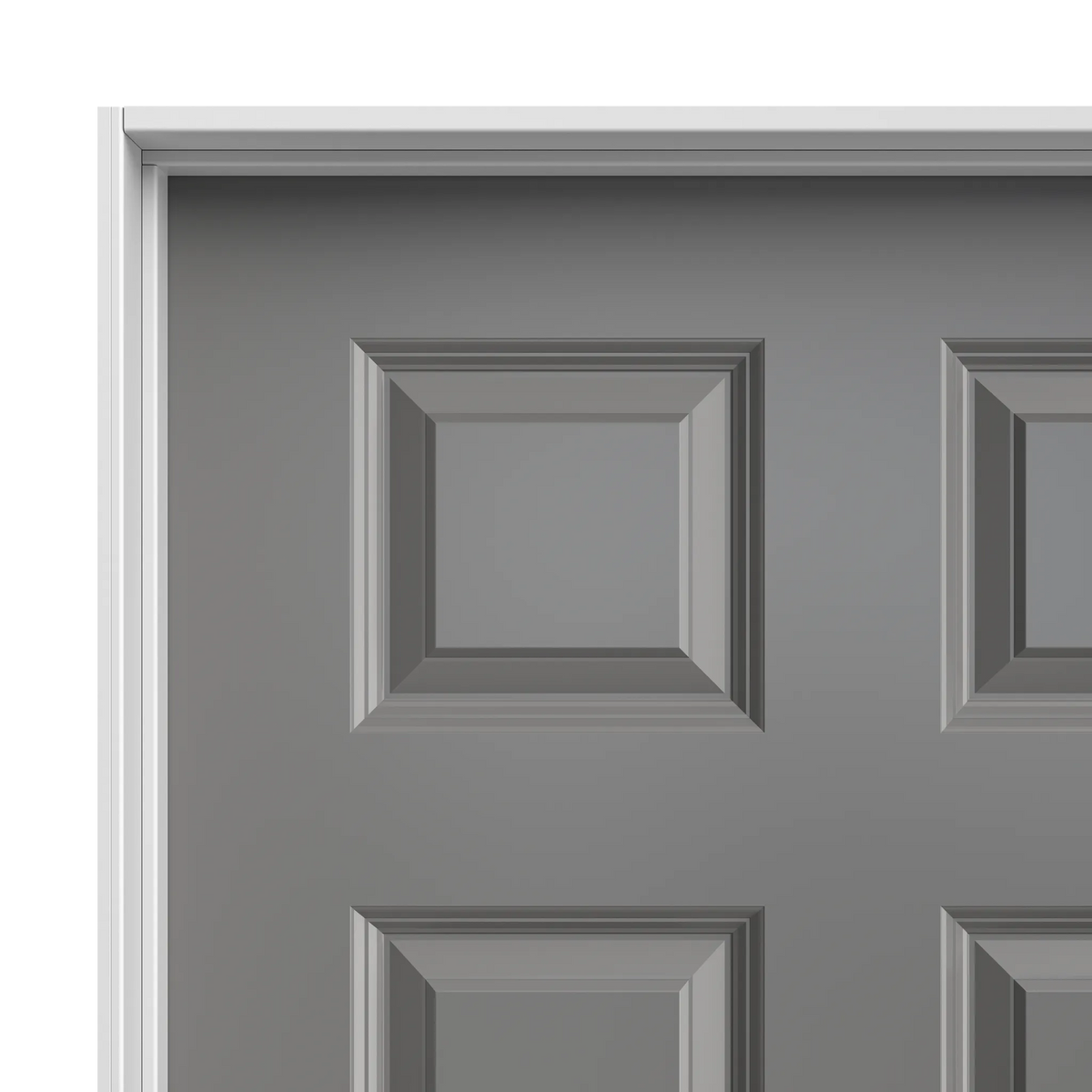 Masonite Traditional 30-in x 80-in 6-Panel Hollow Core Primed Molded Composite Right-Hand Inswing/Outswing Single Prehung Interior Door