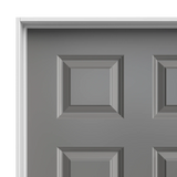 Masonite Traditional 30-in x 78-in 6-Panel Hollow Core Primed Molded Composite Right-Hand Inswing/Outswing Single Prehung Interior Door