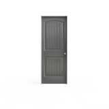 Masonite 30 in. x 80 in. Solidoor Cheyenne Smooth 2-Panel Camber Top Plank Solid Core Primed Composite Interior Door Slab