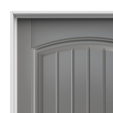 Masonite 30 in. x 80 in. Solidoor Cheyenne Smooth 2-Panel Camber Top Plank Solid Core Primed Composite Interior Door Slab