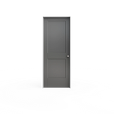 Masonite Logan 36-in x 80-in Primed White 2-Panel Square Solid Core Primed Molded Composite Left Hand Inswing/Outswing Single Prehung Interior Door