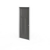 Masonite Winslow 36-in x 80-in White 3-Panel Craftsman Solid Core Molded Composite Pre-Hung Interior Door