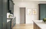 Masonite Winslow 36-in x 80-in White 3-Panel Craftsman Solid Core Molded Composite Pre-Hung Interior Door