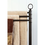Elements of Design DS2025 Freestanding Towel Rack, Oil-Rubbed Bronze – 3 Swivel Bars