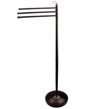 Elements of Design DS2025 Freestanding Towel Rack, Oil-Rubbed Bronze – 3 Swivel Bars
