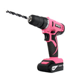 Apollo Tools 10.8-Volt Lithium-Ion 3/8 in. Pink Cordless Drill with 30-Piece Accessory Set