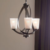 Kichler Layla 3-Light Chandelier, Olde Bronze, 20 in H x 17.2 in Dia