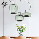 DLSSlighting Dlss New Pendant Lighting Home Decoration Amber Glass Lamp Shade Modern LED Pendant Lamp