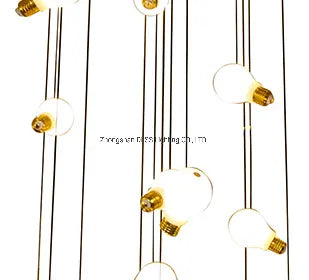 DLSS Lighting Dlss Wholesale Bulb Energy Saving Light Suspension Gold Pendant Lamp
