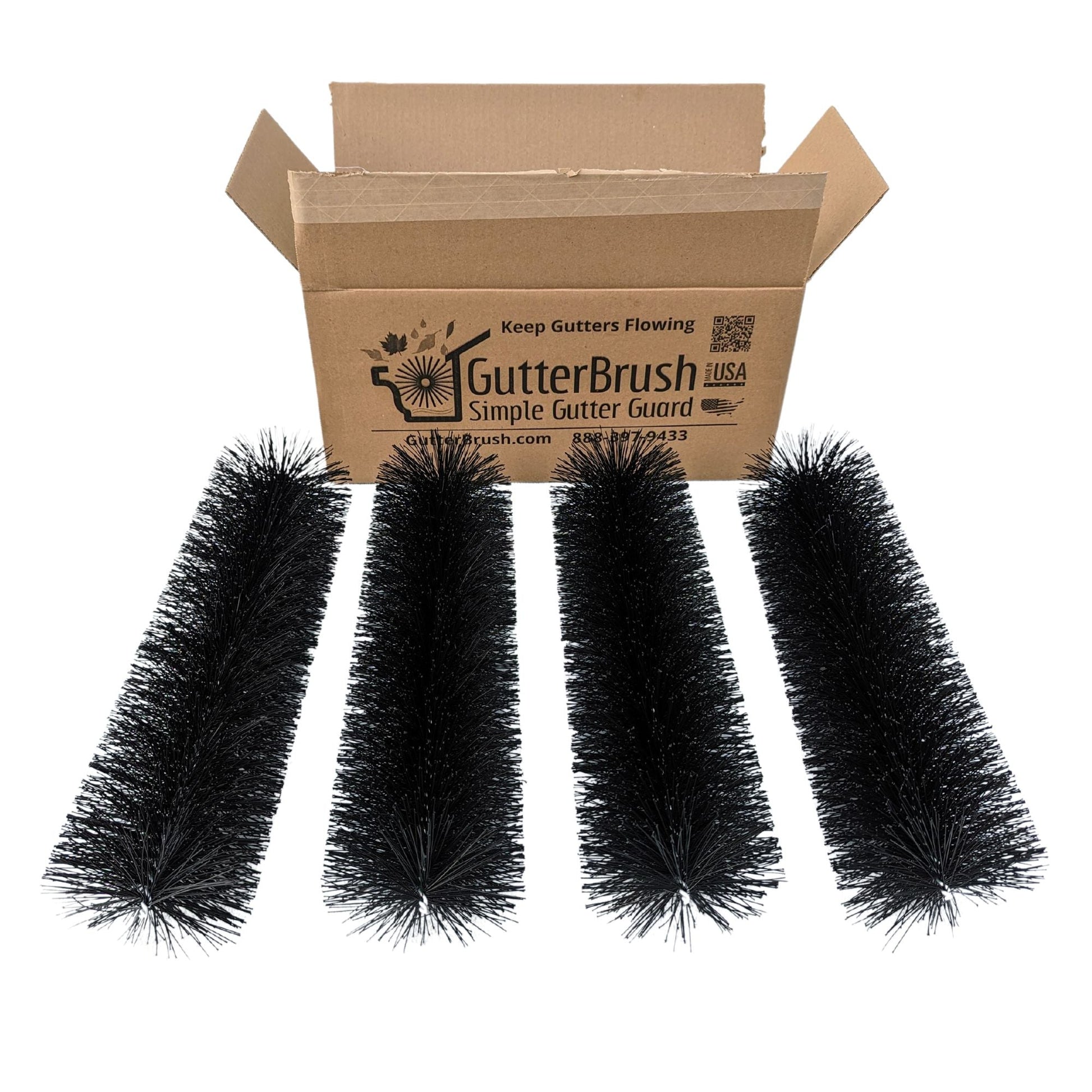 6-Inch GutterBrush Gutter Guard – Fits Large Residential & Small Commercial Gutters (5.25 Inch Diameter) image 6