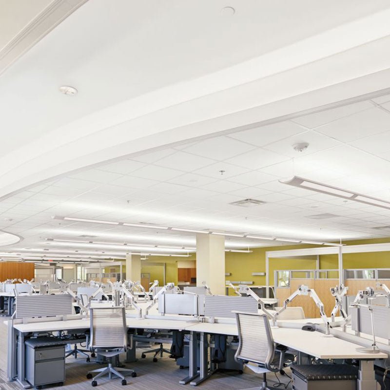 Armstrong Ceilings Dune 24-in x 24-in Acoustic Panel Ceiling Tiles, 16-Pack, White, 9/16-in Drop/Suspended Grid