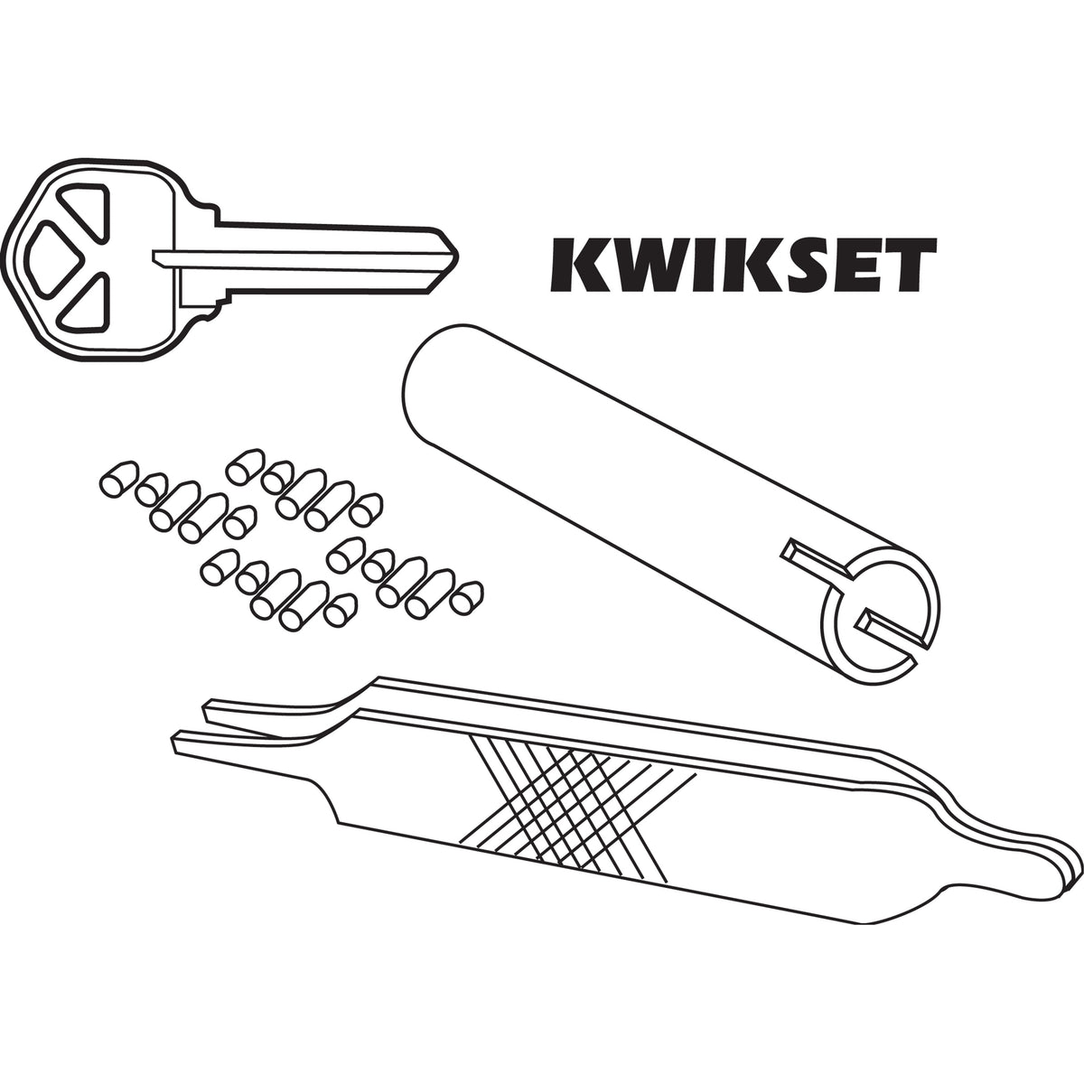 Kwikset Steel 5-Pin Door Lock Re-Keying Kit