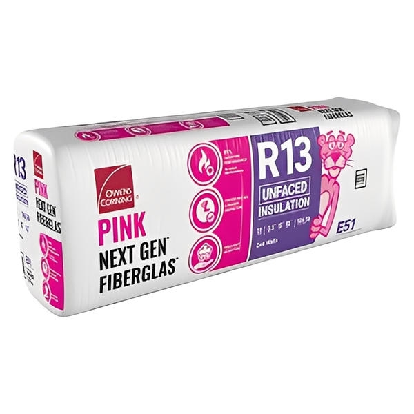 Owens Corning R-13 Un-Faced Fiberglass Insulation Batts (All Sizes) image 2