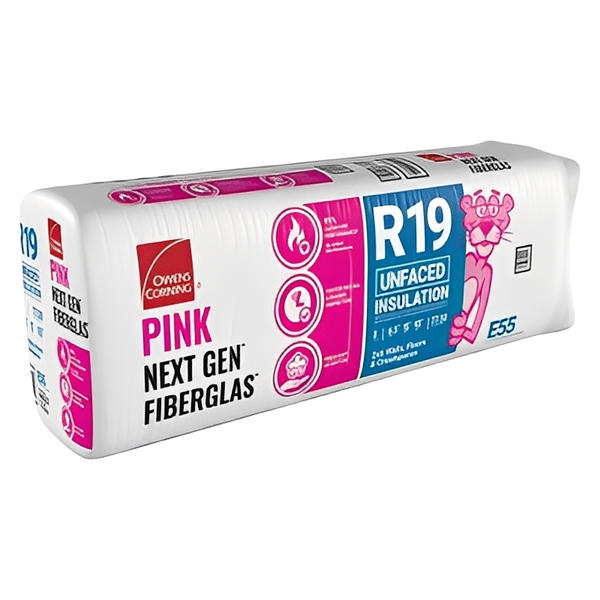 Owens Corning R-19 Un-Faced Fiberglass Insulation Batts (All Sizes) image 2
