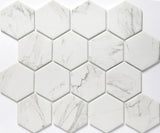 Emser Echo 14‑Pack Gray Wood Look Glass Mosaic Tile Border, 2" Hex on 12" x 14" Mesh