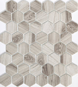 Emser Echo 14-Pack Brown Wood Look Glass Border Tile (11-in x 13-in)