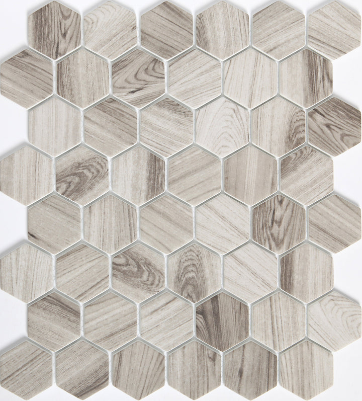 Emser Echo 14-Pack Brown Wood Look Glass Border Tile (11-in x 13-in)