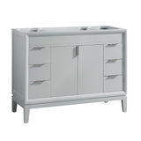 Avanity Emma 42-in Dove Gray Bathroom Vanity Cabinet