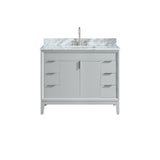 Avanity Emma 42-in Dove Gray Bathroom Vanity Cabinet