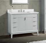 Avanity Emma 42-in Dove Gray Bathroom Vanity Cabinet