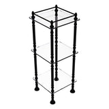 Allied Brass Three Tier Etagere with 14-in x 14-in Shelves in Satin Brass