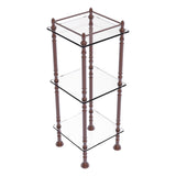 Allied Brass Three Tier Etagere with 14-in x 14-in Shelves in Satin Brass