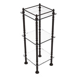 Allied Brass Three Tier Etagere with 14-in x 14-in Shelves in Satin Brass