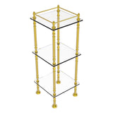 Allied Brass Three Tier Etagere with 14-in x 14-in Shelves in Satin Brass