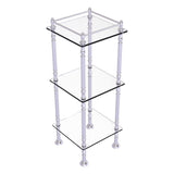 Allied Brass Three Tier Etagere with 14-in x 14-in Shelves in Satin Brass