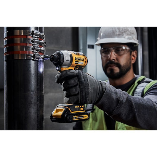 DEWALT 20-Volt MAX 1/4-in Variable Speed Brushless Cordless Impact Driver Kit (2 Batteries Included)