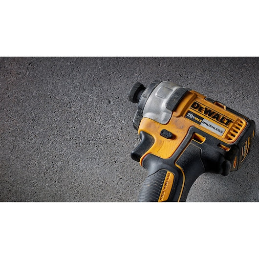 DEWALT 20-Volt MAX 1/4-in Variable Speed Brushless Cordless Impact Driver Kit (2 Batteries Included)