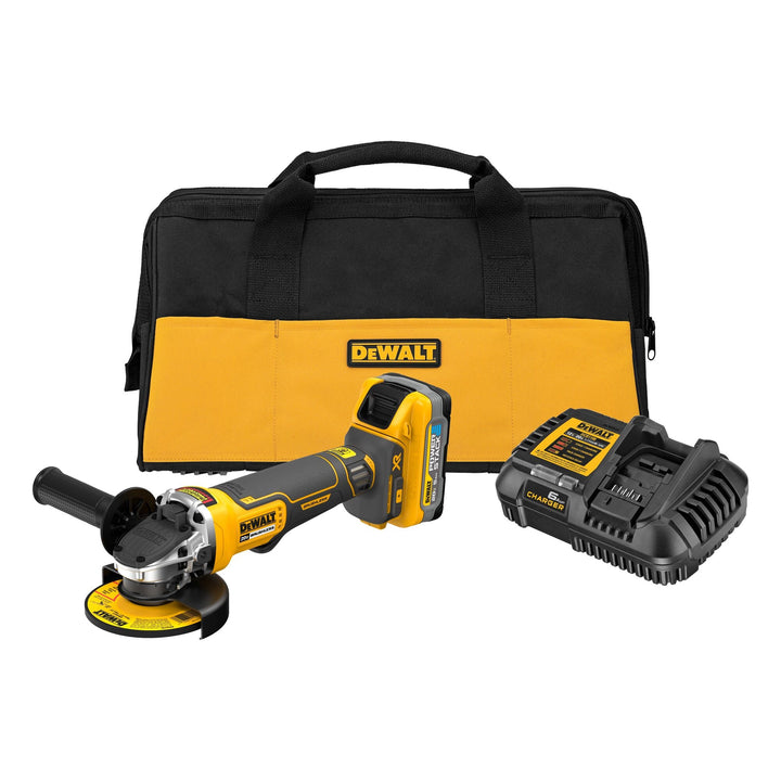 DEWALT XR 4-1/2 in. 20V MAX Paddle Switch Brushless Cordless Angle Grinder Kit