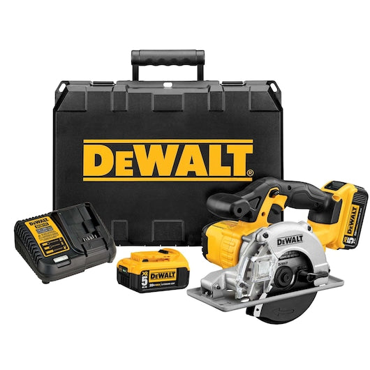 DEWALT 20V MAX Lithium-Ion Cordless 5-1/2 in. Metal Cutting Circular Saw Kit with Bonus 6.0Ah Battery Pack