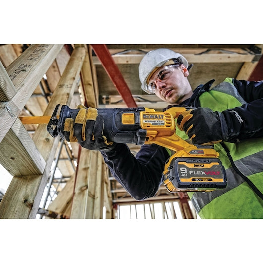 DEWALT FLEXVOLT 60V MAX Brushless Cordless Reciprocating Saw Kit with 2Ah Battery, Charger, Bag and Bonus Battery