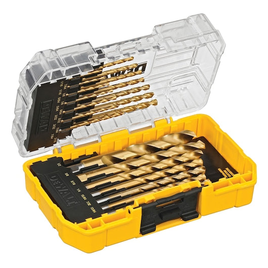 DEWALT 21-Piece Assorted Titanium Twist Drill Bit Set, DW1342