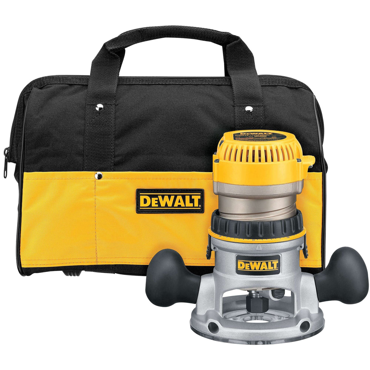 DEWALT 2-1/4 HP EVS Fixed Base Router Kit with Soft Start (DW618K)