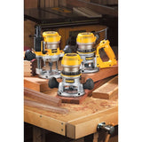 DEWALT 12 Amp Corded 2-1/4 HP Electronic Variable Speed Fixed Base Router with Soft Start (DW618)
