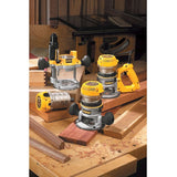 DEWALT 12 Amp Corded 2-1/4 HP Electronic Variable Speed Fixed Base Router with Soft Start (DW618)
