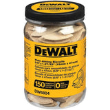 DEWALT Plate Joining Biscuits, Size 0, 150-Pack (16mm x 47mm)