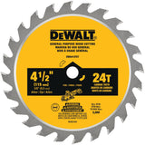 DEWALT ATOMIC 4-1/2 in. 24-Tooth Carbide Circular Saw Blade — 5-Pack