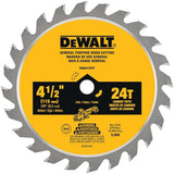 DEWALT ATOMIC 4-1/2 in. 24-Tooth Carbide Circular Saw Blade — 5-Pack