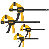 DEWALT 6 in. Medium and 12 in. Large Trigger Clamps (4-Pack)