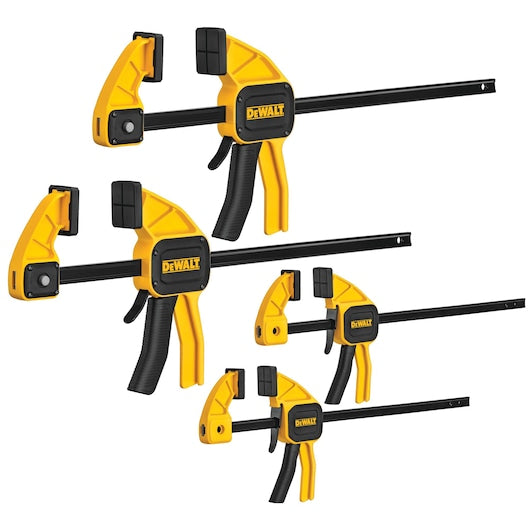 DEWALT 6 in. Medium and 12 in. Large Trigger Clamps (4-Pack)