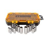 DEWALT 3/8 in. Drive Deep Combination Socket Set with Case, 20-Piece (DWMT73812)