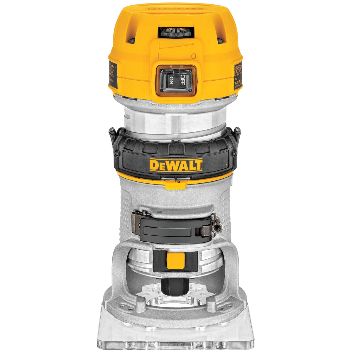 DEWALT 7 Amp Corded 1-1/4 HP Max Torque Variable Speed Compact Router with LEDs