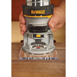 DEWALT 7 Amp Corded 1-1/4 HP Max Torque Variable Speed Compact Router with LEDs