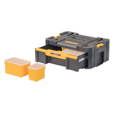 DEWALT TSTAK III 7 in. Stackable 6-Compartment Single Deep Drawer Small Parts & Tool Storage Organizer
