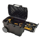 DEWALT 25 in. 15-Gallon Mobile Tool Box, Telescopic Handle, 7 in. Wheels