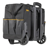 DEWALT Black/Yellow Polyester 12.125-in Zippered Rolling Tool Roll